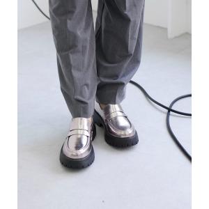 ローファー 厚底ソールローファー レディース