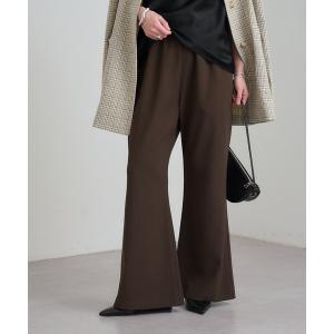 パンツ イージーフレアスラックス レディース