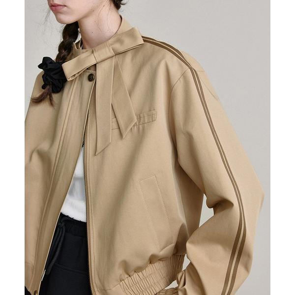 ブルゾン アウター リボンカラー サイドライン ブルゾン FQ24T001「Fano Studios...