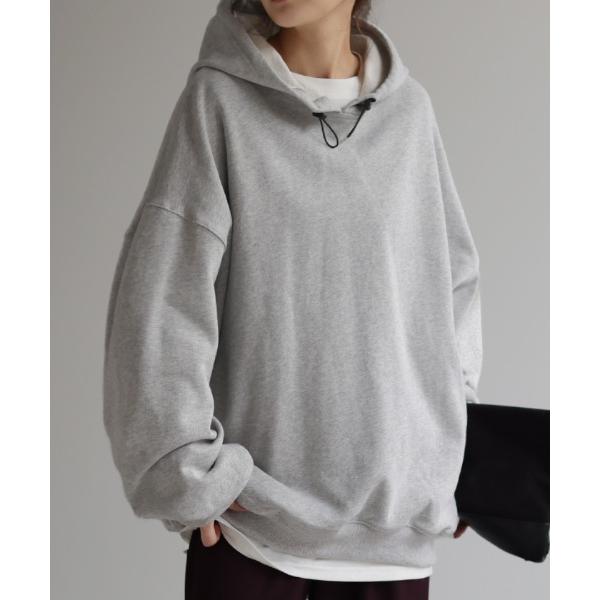 パーカー ぽわん袖ビッグパーカー レディース