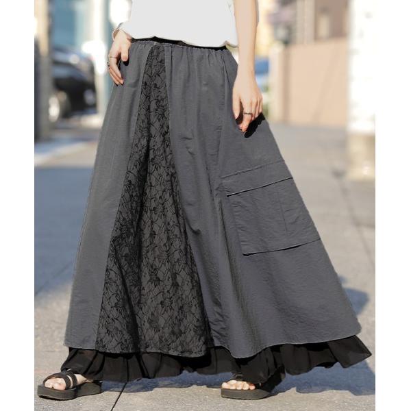 スカート マキシロングスカート
