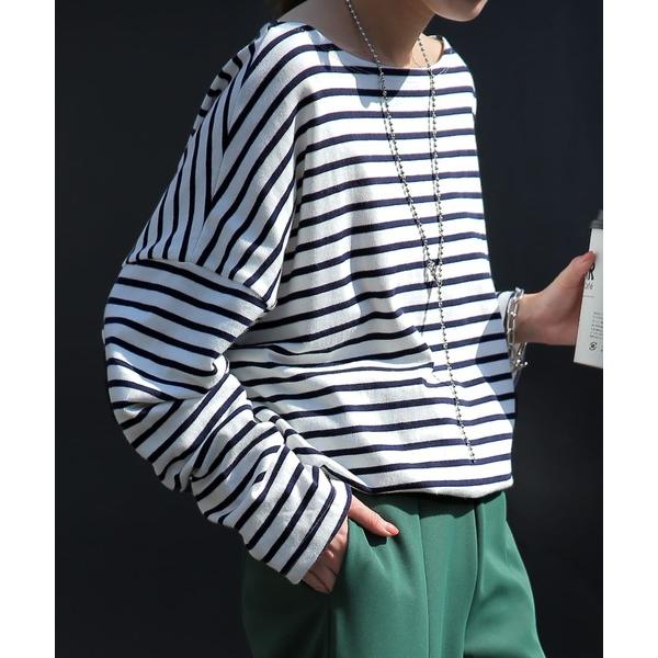 tシャツ ボーダーカットソー レディース