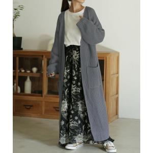 ★ぶん★アニエスベー　プレッション　ロング　カーディガン　ワンピース agnes b.（アニエスベー） カーディガン オーガニックコットン