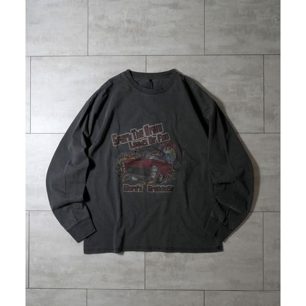 tシャツ Pigment hard wash long sleeve T-shirt/ピグメント ハ...