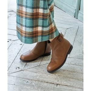 ブーツ 「WEB限定」ベルトデザインショートブーツ レディース