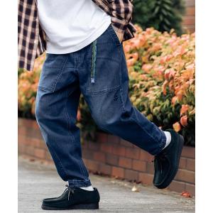 チノパン GERRY ジェリー ストレッチチノ・デニムルーズテーパードクライミングパンツ メンズ レディース