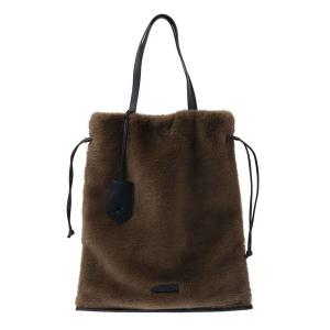 トートバッグ ECO-FUR GATHER TOTEBAG レディース メンズ