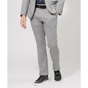 スラックス 「セットアップ」ヘリンボーンプリントパンツ メンズ