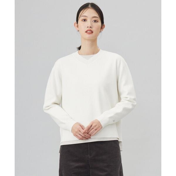 トレーナー スウェット 「洗える」FINE SWEAT ニット レディース