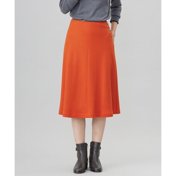 スカート 「洗える」ウールスムース スカート