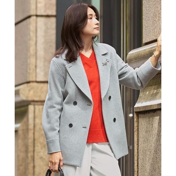 ピーコート pコート Jackal 140sソフトメルトン Pコート レディース