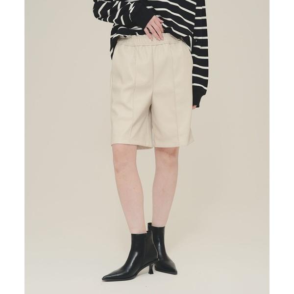 パンツ 「eL」Lether Half Pants/142798 レディース