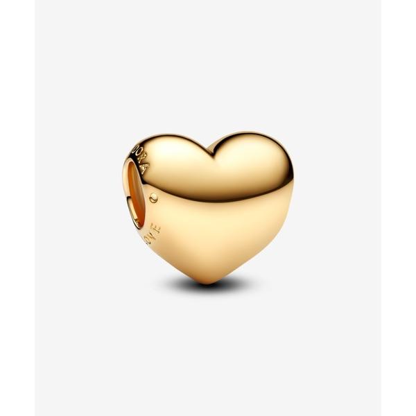 チャーム Be Love エングレイバブル ハート ゴールド チャーム レディース