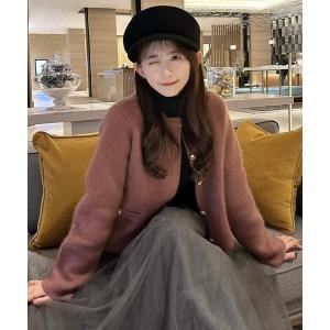 anuans アニュアンス カシミヤ100ニットシャツカーディガン （LIGHT