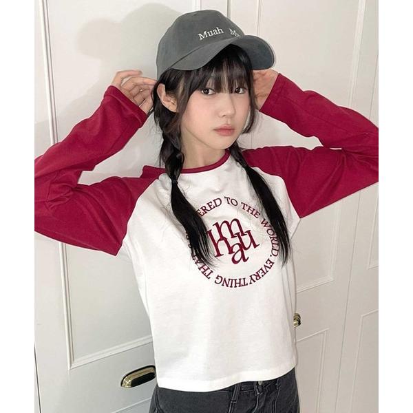 tシャツ A'GEM/9 × .kom 「muah muah/ムーアムーア」 STITCH LOGO...