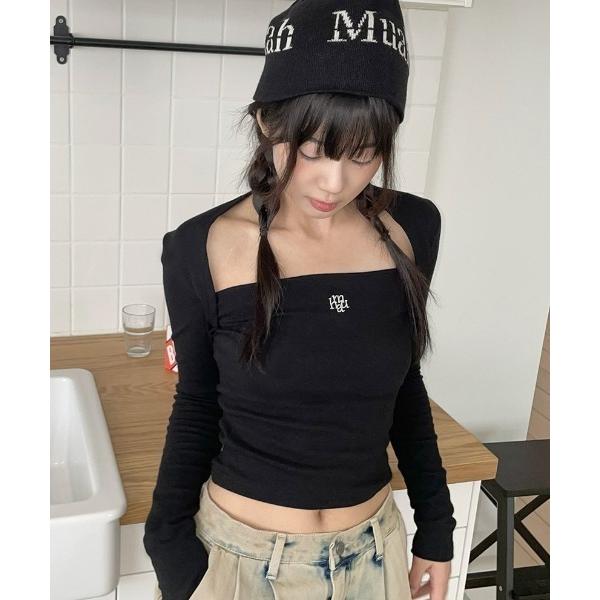 tシャツ A'GEM/9 × .kom 「muah muah/ムーアムーア」 LOGO STITCH...