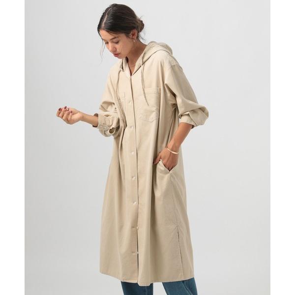 ワンピース 「ワンピにも羽織りにも」コーデュロイフードワンピース