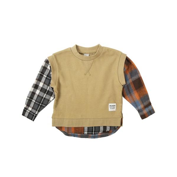 テーラードジャケット アウター レイヤード風トレーナー キッズ 子供服 男の子