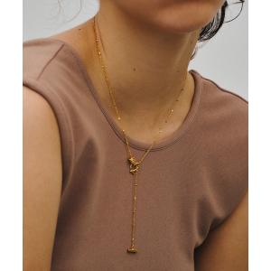 ネックレス LAPUIS(ラピュイ)Line Coil Heart necklace A レディース