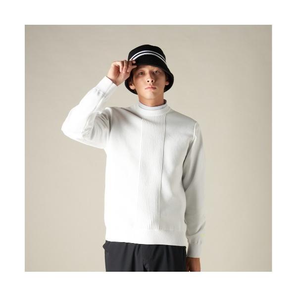 セーター ニット 「VIVA HEART/GOLF」3Dグラフィティピンタックニット メンズ