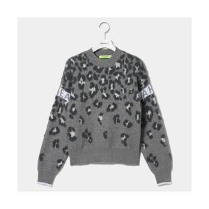 ニット セーター 「VIVA HEART/GOLF」レオパードシャギーニット レディース