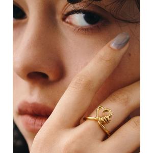 指輪 リング LAPUIS(ラピュイ) Line Coil Heart ring レディース