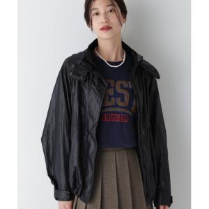 ブルゾン アウター ナイロンシャインサテンブルゾン レディース