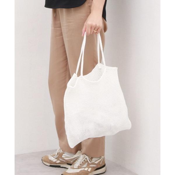 トートバッグ カシュカシュ cachecache / ラメ糸編みトートバッグ レディース