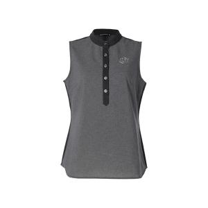 WOMENS DOT MESH COOL ヘンリーネックスリーブレスシャツ レディース
