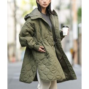 モッズコート コート キルトフード付きコート レディース