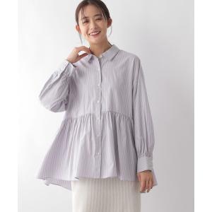 ブラウス シャツ 365日マイスタイルペプラムシャツ/115544 レディース