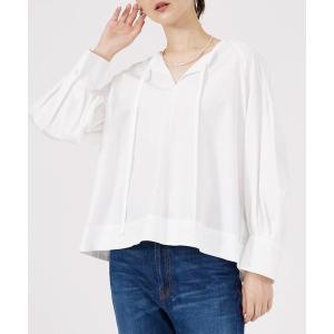ブラウス シャツ コットンタックスリーブシャツ レディース