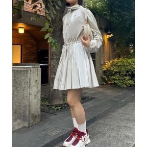 LACOSTE スカート コットンツイルプリーツテニススカート