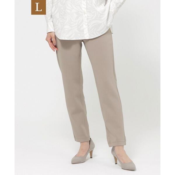 パンツ 「L」「ウォッシャブル」ダンボールニットテーパードパンツ レディース