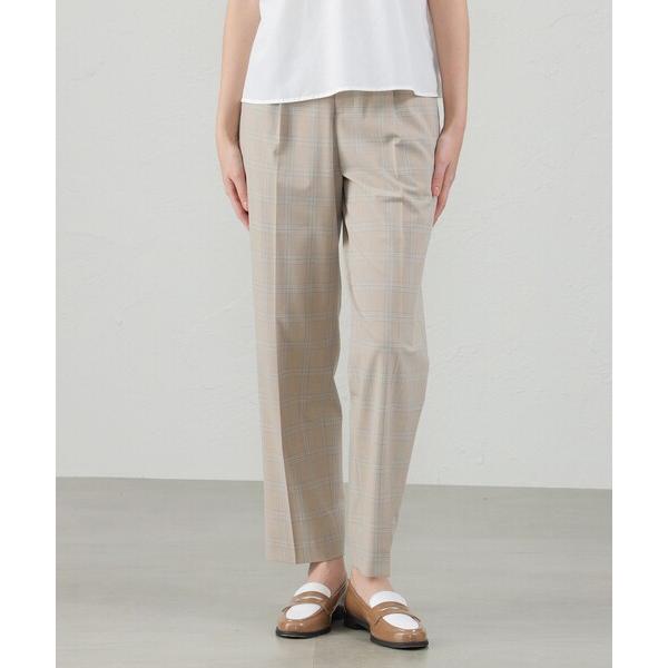 パンツ サイドベルトテーパードパンツ レディース