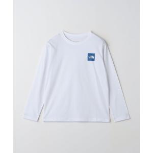 tシャツ 「THE NORTH FACE」ロングスリーブ スモールスクエア ロゴTシャツ / キッズ  140cm-150cm キッズ 子供服 男の子