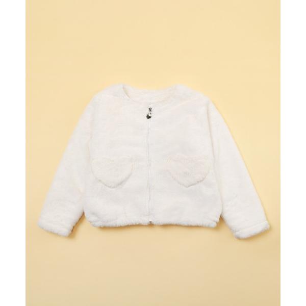 ノーカラージャケット アウター ハートポケボアジャケット キッズ 子供服 女の子
