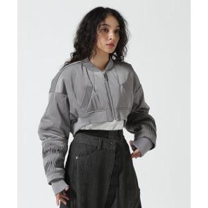 ブルゾン アウター UN3D./アンスリード/ORIGAMI TUCK BZ/オリガミタックブルゾン レディース