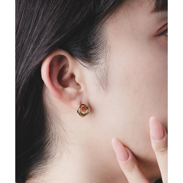 ピアス 「金属アレルギー対応」Os　-オズ-　サークルウエーブピアス レディース