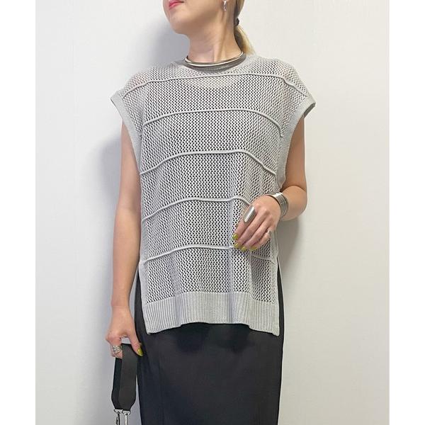 ベスト ジレ 「Fizz/フィズ」　メッシュニットベスト レディース
