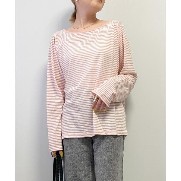 tシャツ 「Fizz/フィズ」　シアーボーダープルオーバー レディース