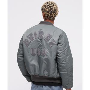 ma1 ma-1 MA-1 SAME COLOR LOGO / MA-1 セイム カラー ロゴ / AVIREX / アヴィレックス メンズ レディー