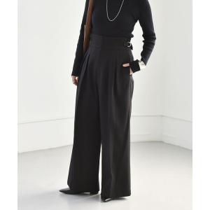 ストライプハイウエストパンツ