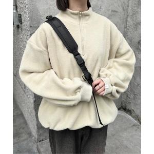 トレーナー スウェット Loose half zip fleece / ルーズハーフジップフリース レディース メンズ