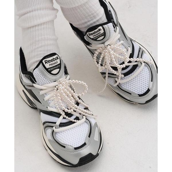 パールリボンシューズアクセ