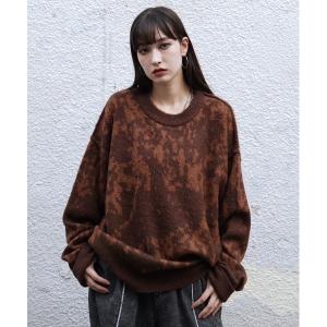 セーター ニット しの - Shaggy Gradation Knit / シャギーグラデーションニット　made in INTER FACTORY メンズ レディース