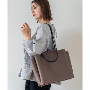 トートバッグ Rename ダブルハンドル シンプル スクエア 2way トートバッグ  レディース メンズ