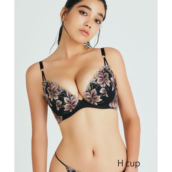 ブラジャー カラフルフラワー グラマーアップ ブラ