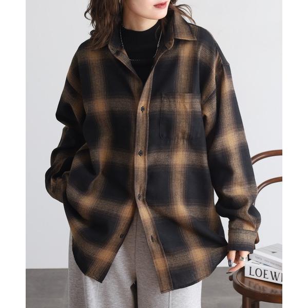 シャツ NAIVE MAGIC TC ネルチェック/ルーズサイズシャツ メンズ レディース