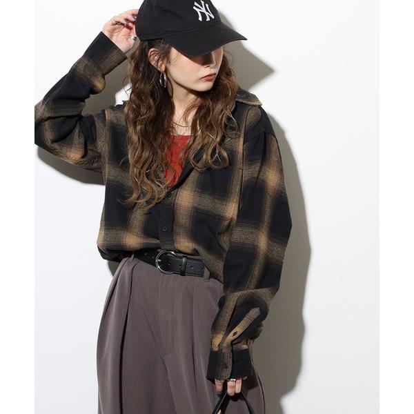 シャツ GROVE HOUSE TCネルチェックシャツ メンズ レディース